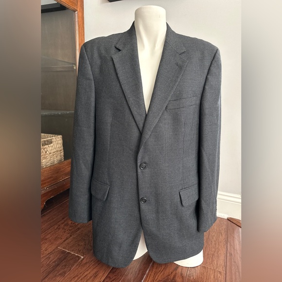 Brooks Brothers Houndstooth Worsted Wool Blazer Size 42 - Picture 1 of 6